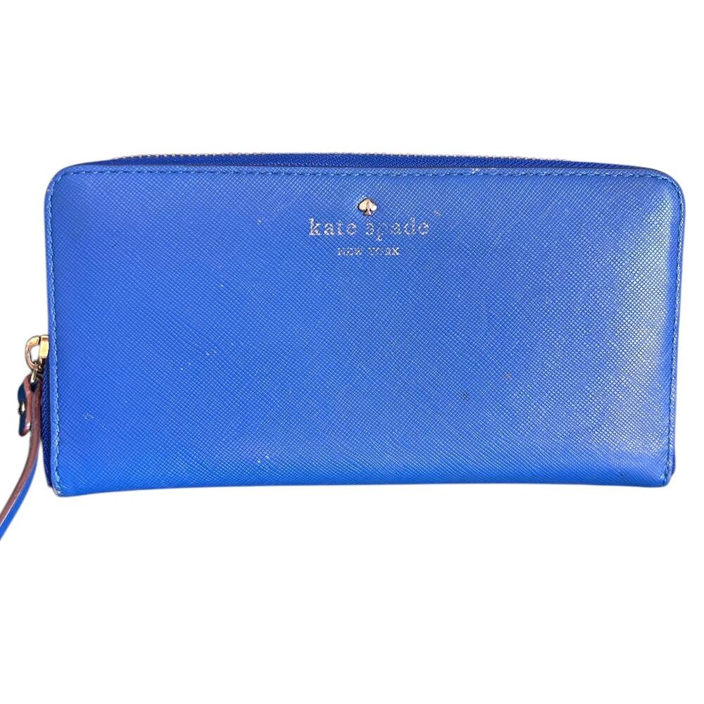 Kate Spade Cameron Street Lacey Wallet Royal Blue Leather